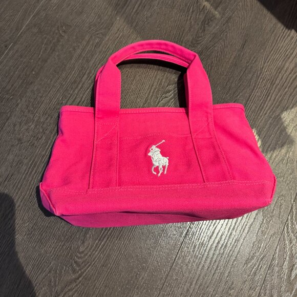 POLO RALPH LAUREN JAPAN MINI PINK TOTE PREOWNED - Picture 14 of 14